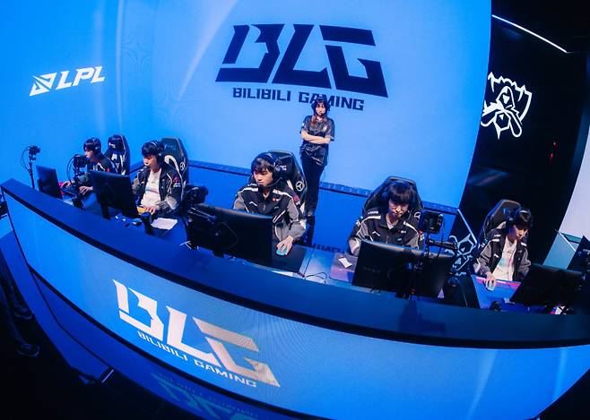 BLG 선수단. 라이엇 게임즈 제공