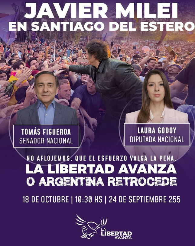 하비에르 밀레이 아르헨티나 대통령이 이끄는 신생 정당 LLA가 오는 26일 치러지는 총선에서 이색 후보들을 대거 공천했다.[LLA 인스타그램]