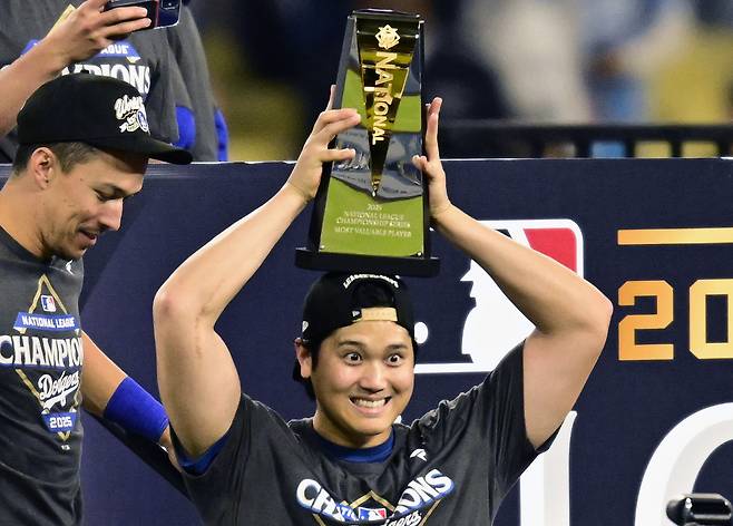 NLCS MVP에 오른 오타니 [UPI]
