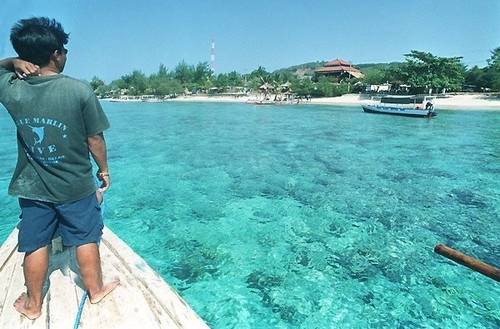 길리 트라왕간 섬의 투명한 해변 [사진/성연재 기자]