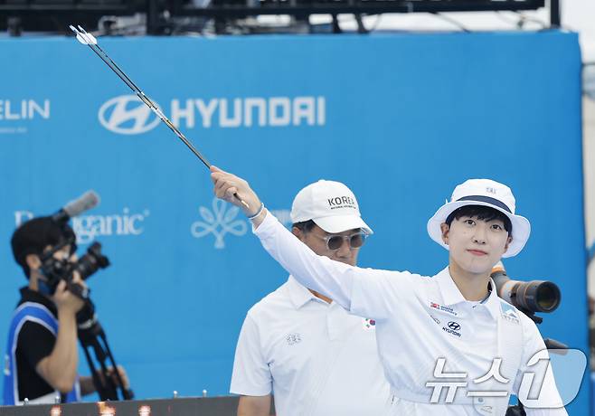 한국 양궁 간판 안산. /뉴스1 ⓒ News1 김태성 기자