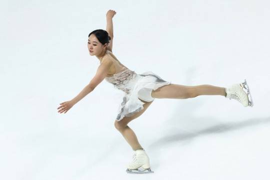 프리스케이팅 연기를 펼치는 김채연. 사진[로이터=연합뉴스]