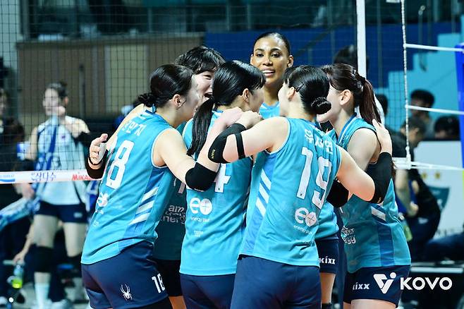 [서울=뉴시스] 여자배구 GS칼텍스. (사진=KOVO 제공). 2025.10.19. *재판매 및 DB 금지