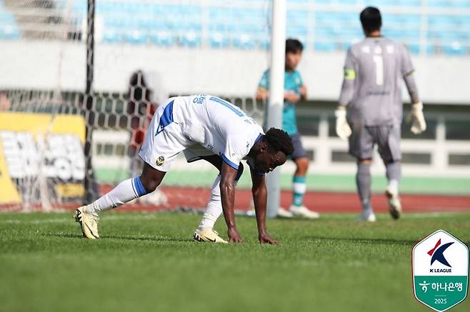 [서울=뉴시스] 프로축구 K리그2 인천유나이티드의 제르소. (사진=한국프로축구연맹 제공) *재판매 및 DB 금지