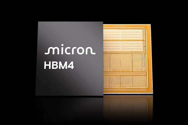 마이크론 6세대 고대역폭 메모리 'HBM4' 이미지. 연합뉴스