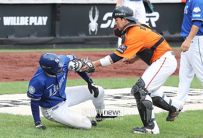 ▲ 구자욱 최재훈 ⓒ곽혜미 기자