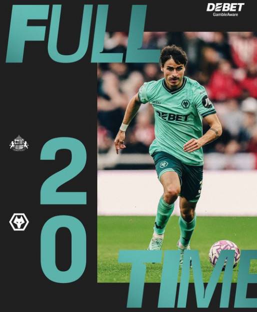 울버햄튼은 지난 18일(한국시간) 영국 선덜랜드의 스타디움 오브 라이트에서 열린 '2025~2026시즌 잉글리시 프리미어리그(EPL)' 8라운드 원정에서 0-2로 패했다. 사진은 드리블하는 위고 부에노의 모습. /사진=울버햄튼 공식 SNS 갈무리