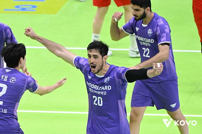 우리카드 아라우조. 사진 | 한국배구연맹