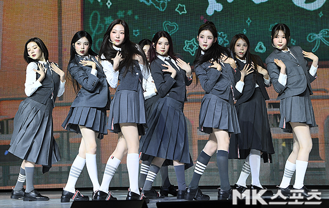 20일 오후 서울 용산구 블루스퀘어 SOL트래블홀에서 하츠투하츠(Hearts2Hearts)가 오늘(20일) 첫 미니앨범 ‘FOCUS’(포커스) 발매 기념 미디어 쇼케이스가 진행됐다. / 사진 = 천정환 기자