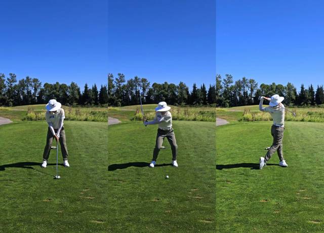 이소미의 아이언 샷 연습 장면. 사진 제공=지애드스포츠