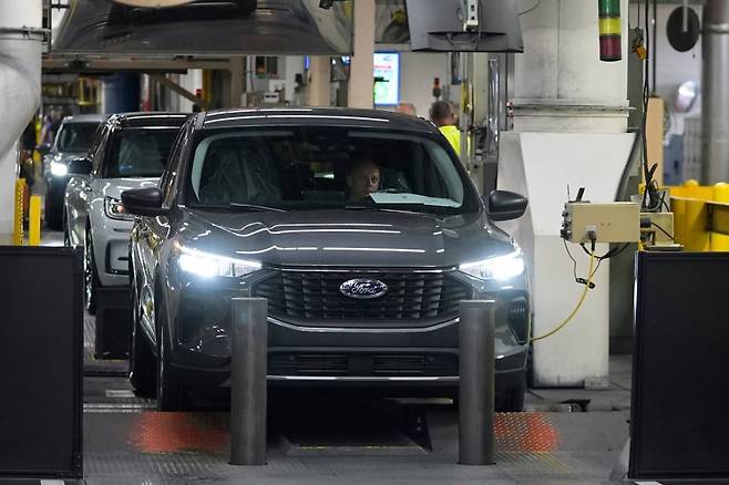 지난 8월 미 켄터키주 포드 조립 공장의 모습 &copy;연합뉴스
