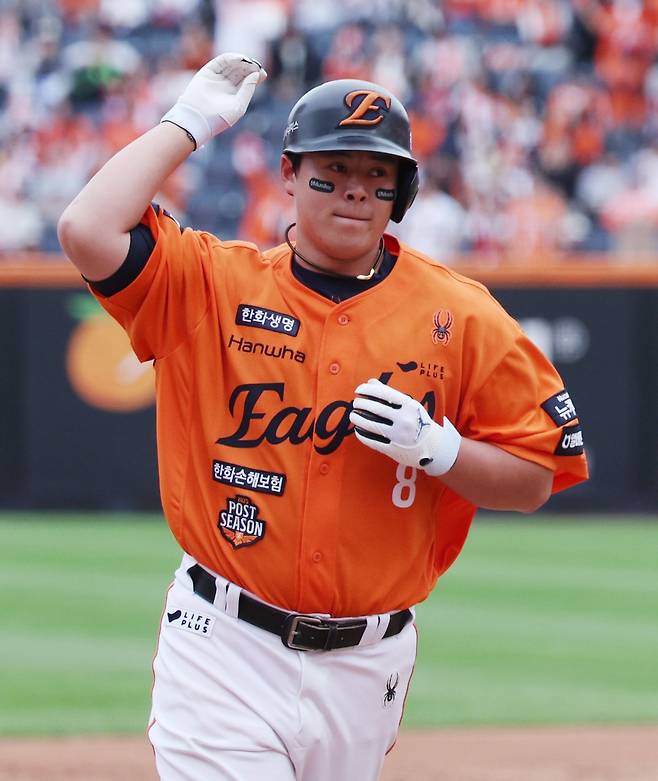 한화는 PO 2차전 대전 삼성과 홈경기부터 본격적으로 홈런포를 가동하기 시작했다. 대전｜뉴시스