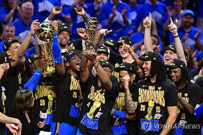 2024-2025 NBA 우승 오클라호마시티 [EPA=연합뉴스]