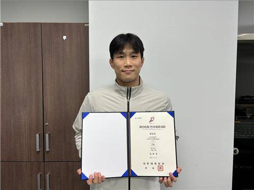 전국체전 우승한 '한국 레슬링의 희망' 정한재 [촬영 오명언]