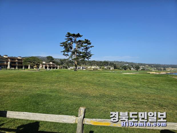 페블비치 골프비치의 멋진 풍광.