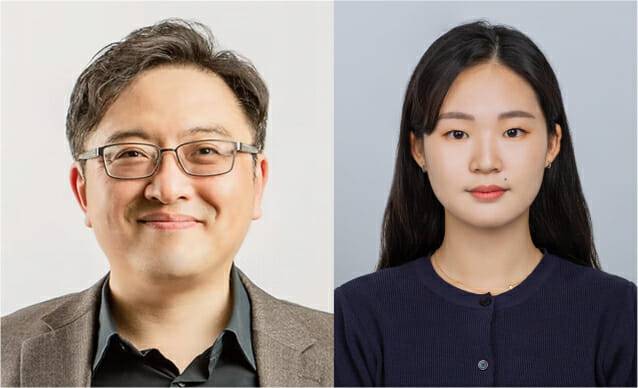 AI 혈당 예측 기술을 개발한 POSTECH 박성민 교수(왼쪽)와 황민주 연구원(석사)
