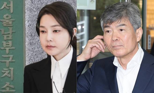 김건희(왼쪽) 여사, 이종호 전 블랙펄인베스트 대표. 연합뉴스