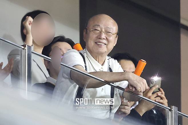 ▲ 야구단에 대한 각별한 애정을 드러내며 든든한 후원자가 되어 주고 있는 김승연 한화그룹 회장 ⓒ곽혜미 기자