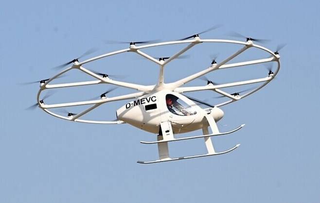 ▲&nbsp;하늘을 나는 도심항공교통(UAM) 모습. /사진제공=인천시