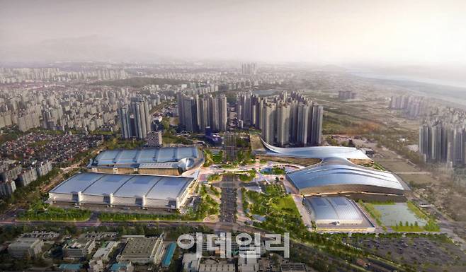 제3전시장 건립 이후 킨텍스 전경.(조감도=고양특례시 제공)