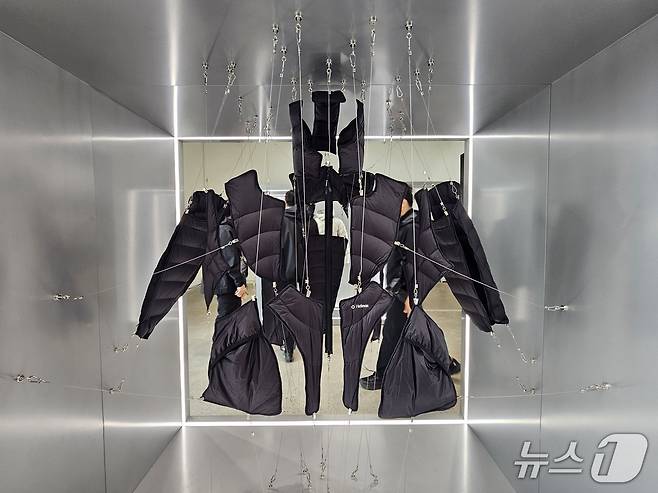 헬리녹스 웨어 론칭 팝업스토어.ⓒ 뉴스1/김진희 기자.