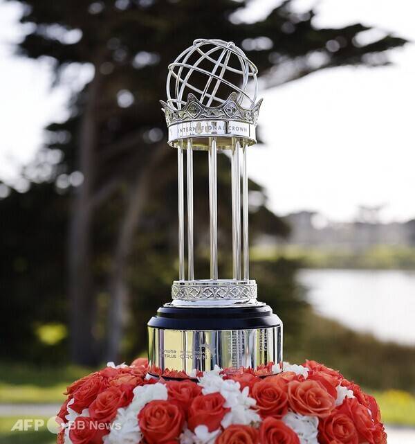 '팀 코리아' 김효주, 유해란, 고진영, 최혜진 프로가 출전하는 2025년 미국여자프로골프(LPGA) 투어 '국가 대항전' 매치플레이 이벤트인 '2025 한화 라이프플러스 인터내셔널 크라운'. 사진의 우승 트로피는 2023년 대회 때 모습이다. 사진제공=ⓒAFPBBNews = News1