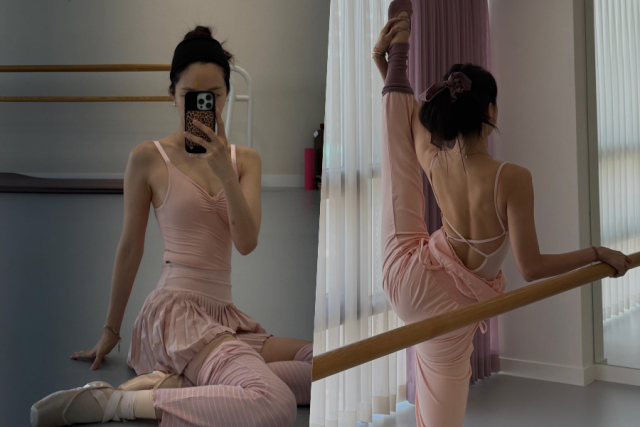 요즘 스타들 사이에서 발레 열풍이 불고있다. / 손나은 인스타그램