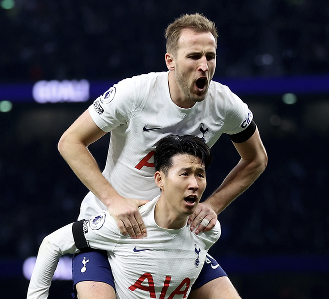 해리 케인(위), 손흥민(아래). 게티이미지