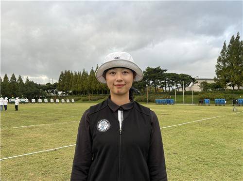 전국체전 양궁 여자 대학부 개인전 3연패 좌절된 임시현 [촬영 오명언]