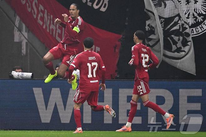 리버풀은 23일(한국시간) 열린 2025-26 UEFA 챔피언스리그 프랑크푸르트전에서 5-1 대승을 거뒀다. ⓒ AFP=뉴스1