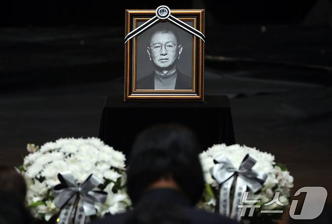 코미디언 고(故) 전유성 영정 ⓒ News1 김명섭 기자