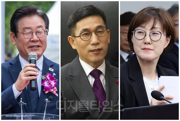 (맨 왼쪽부터) 이재명 대통령, 진중권 광운대 특임교수, 김현지 대통령실 제1부속실장. [디지털타임스 DB, 연합뉴스]