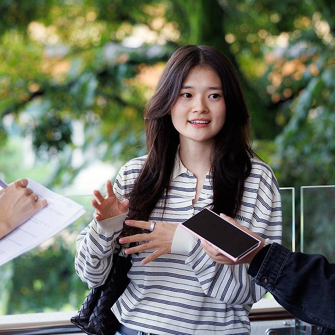 키카 킴은 지난 16일 국립경주박물관에서 "'APEC 2025 KOREA'을&nbsp;기대한다"며 "한국의 아름다움을 널리 알리고 싶다"고 말했다.(사진=문화체육관광부 국민소통실 윤종규, 무단 전재-재배포 금지)