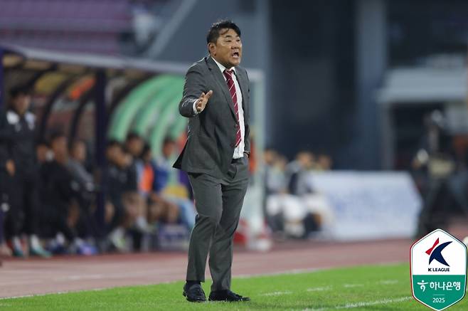 김현석 전남 드래곤즈 감독. 한국프로축구연맹 제공