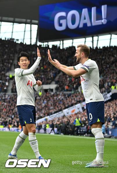 [사진] 손흥민과 케인 ⓒGettyimages(무단전재 및 재배포 금지)