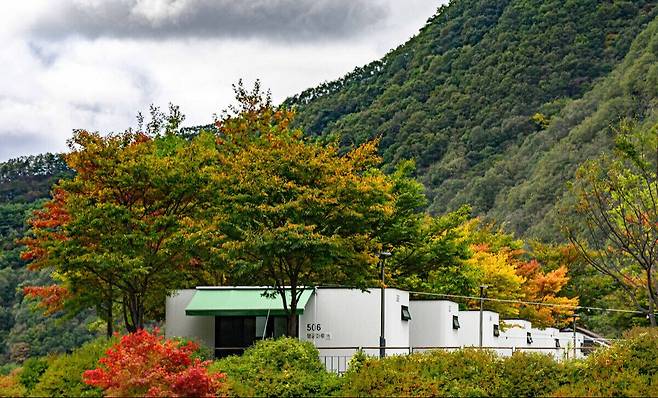 청량산 수원캠핑장의 숙박시설.&nbsp;수원시 제공