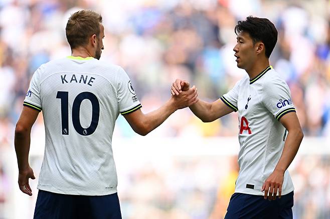 해리 케인(왼쪽)과 손흥민.  게티이미지코리아