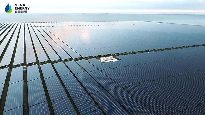 뷔나그룹이 대만에 운영하는 태양광 발전 시설. [뷔나그룹 유튜브 갈무리. 재판매 및 DB 금지]