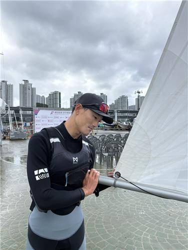 전국체전 15연패 달성한 '요트 전설' 하지민  [촬영 오명언]