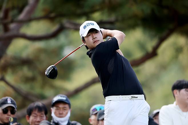 김민규의 1라운드 경기 모습 [KPGA 제공. 재판매 및 DB 금지]