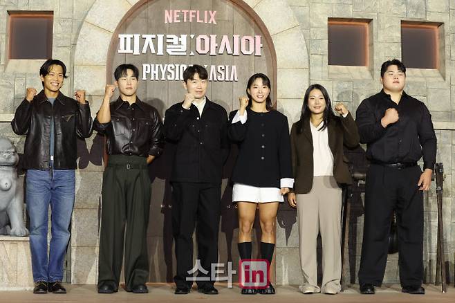 왼쪽부터 장호기 PD, 윤성빈, 김민재, 아모띠, 장은실, 최승연(사진=이영훈 기자)