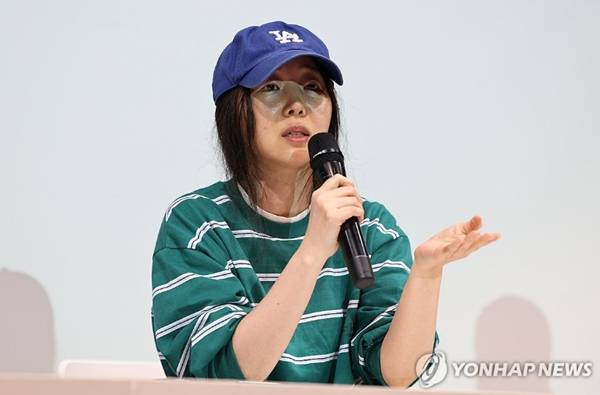 민희진 전 어도어 대표 기자회견. ⓒ연합뉴스