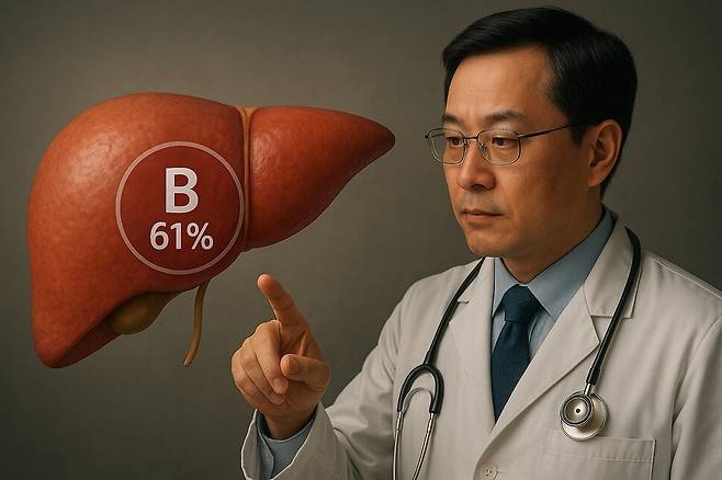 국내 간암의 약 61%는 B형간염 바이러스(HBV)가 원인이다. 국내에서는 매년 약 8만 명이 간암으로 진료를 받고 1만 명 이상이 사망한다. 생성형 AI 챗GPT 그림