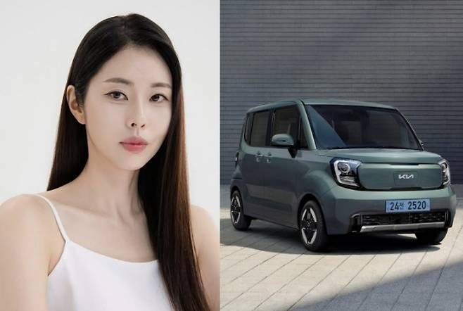 방송인 서동주(왼쪽). 오른쪽은 2026년형 기아 레이 EV. 자료 : 서동주 인스타그램·기아