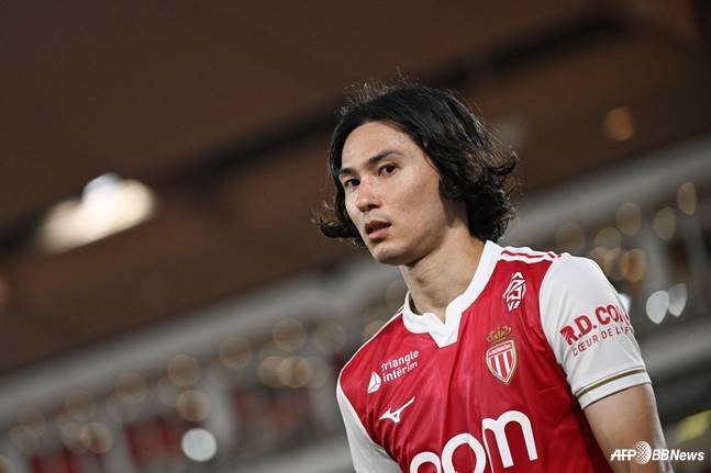 AS모나코 공격수 미나미노 다쿠미. /AFPBBNews=뉴스1