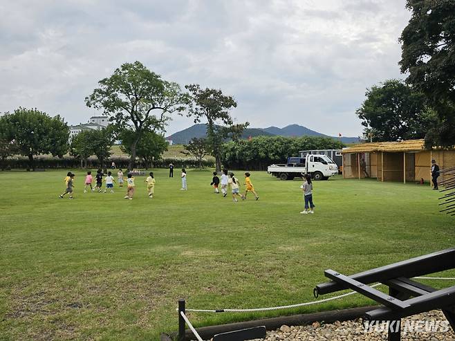 서산해미읍성을 찾은 아이들. 독자제공