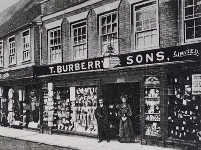 초창기 버버리의  가게