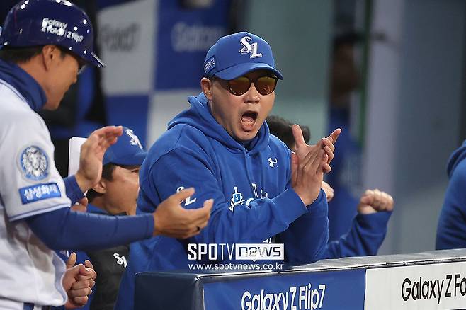 ▲ 박진만 감독은 비교적 좋은 성적을 냈음에도 불구하고 아직 재계약에 대한 이야기가 나오지 않았다 ⓒ곽혜미 기자