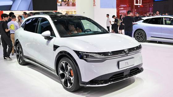 올해 4월 상하이모터쇼에서 공개된 지커의 7X. AP=연합뉴스