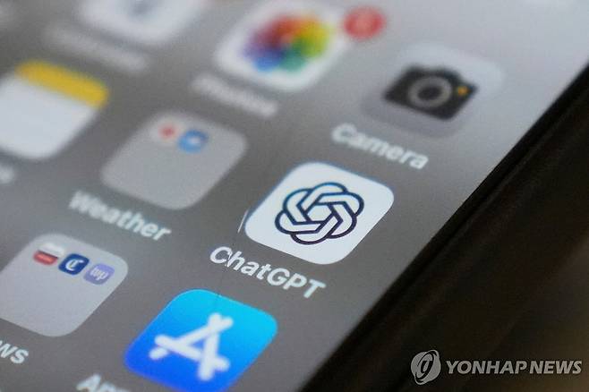 챗GPT  [AP 연합뉴스 자료 사진. 재판매 및 DB 금지]